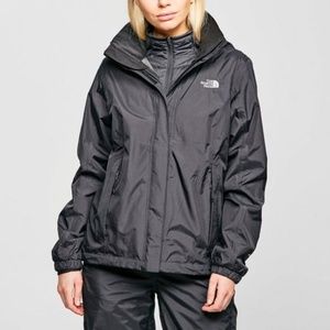 North Face Womens Hyvent Black Windbreaker (size large)